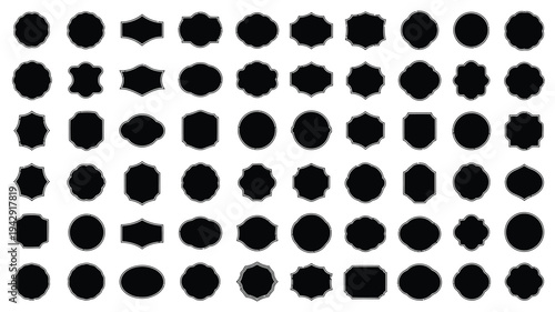 A collection of various types of balls arranged in a grid pattern. isolated on white background, Vector, illustration