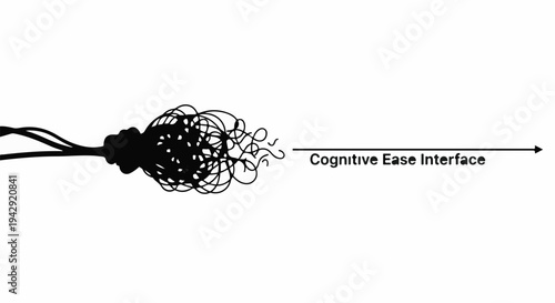 Abstract representation of complex problems resolving into clear solutions