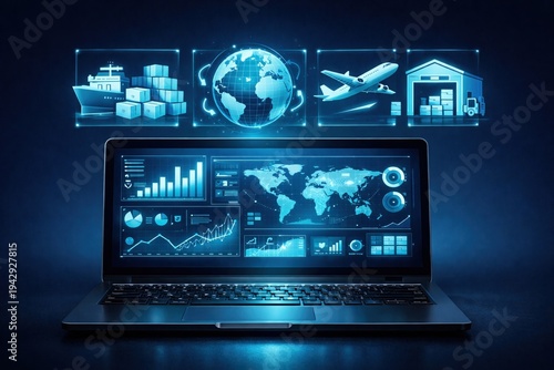 Global Logistics Management Dashboard with Supply Chain Analytics Shipping Air Cargo and Warehouse Operations