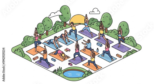 Illustration of Miniature Cityscape Model.