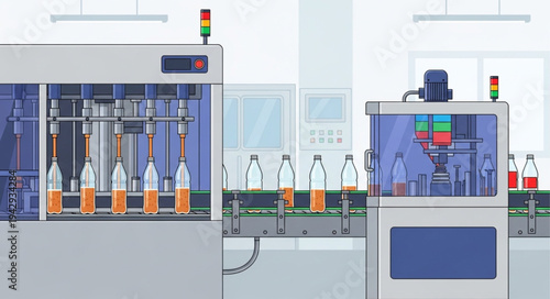 Industrial Bottling Machine Manufacturing Process.