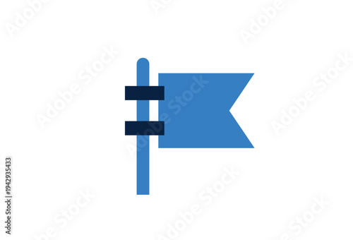 Directional signpost icon with multiple arrows. Navigation concept for route guidance, wayfinding systems and travel direction maps.