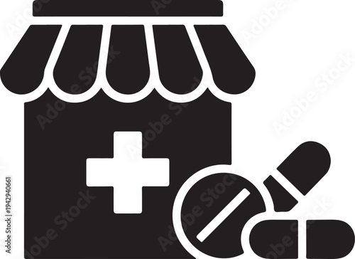 A pharmacy store with a prohibited pill