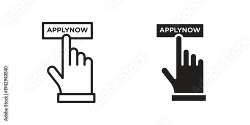Apply icon collection vector illustrations, Vector pictogram
