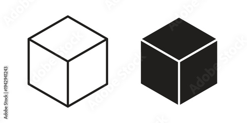 Box icon collection vector illustrations, Vector pictogram