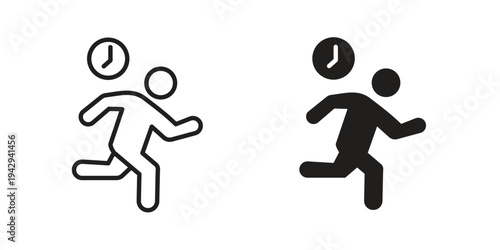 Busy icon collection vector illustrations, Vector pictogram