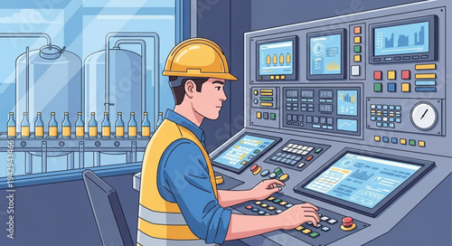 Industrial Control Room Operator Monitoring.
