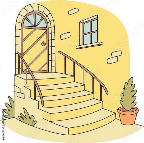 staircase in the house