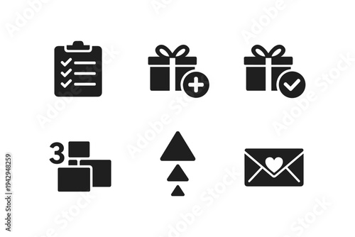 Collection of modern flat icons for digital interfaces and applications