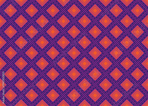 tribal ethnic themes geometric seamless background with a Peruvian american indigenous pattern. Textile print with rich native American tribal themes in an ethnic traditional style. Clothing 
