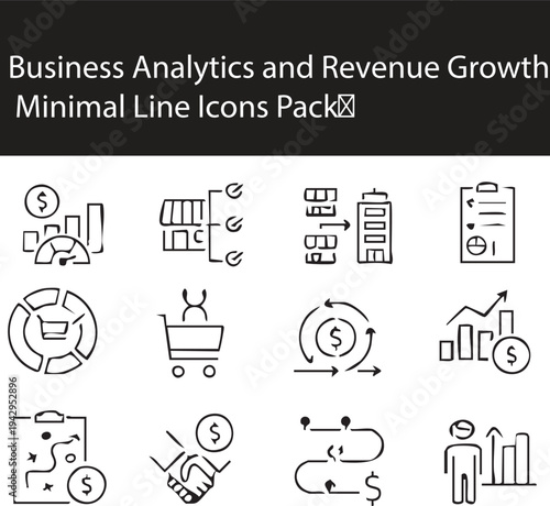 A comprehensive social media and network icons set featuring black vector symbols for business, technology, and internet data illustration including phone, search, and shopping cart signs