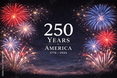 USA independence day 250 years anniversary fireworks celebration