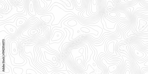 Seamless grid landscape white area curve topography elevation map design. wave diagram contour stripe spiral composition discovery paper surface design.