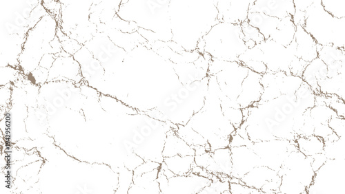 Marble texture with brown veins on white background