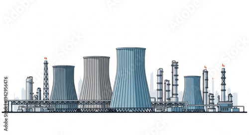 Industrial Factory Buildings and Equipment.