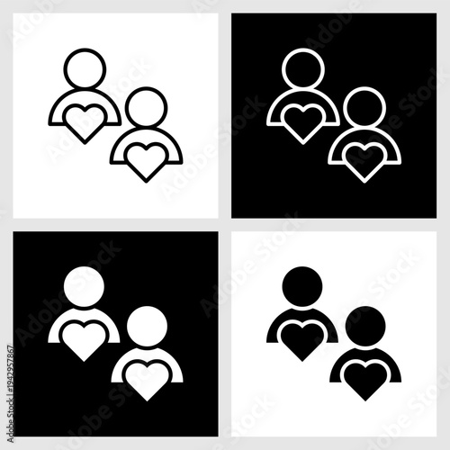 Respect Icon with Black and White Background