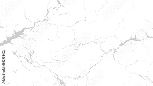 Cracked white marble texture with gray veins pattern