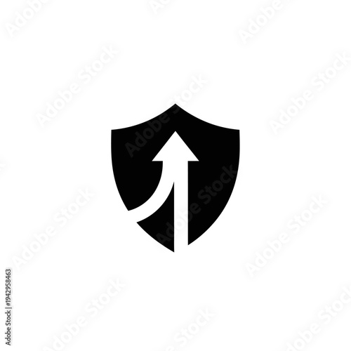 Free Download Shield with Upward Arrow: Security, Growth, Success, Protection, Strategy, Progress - GFXLoad