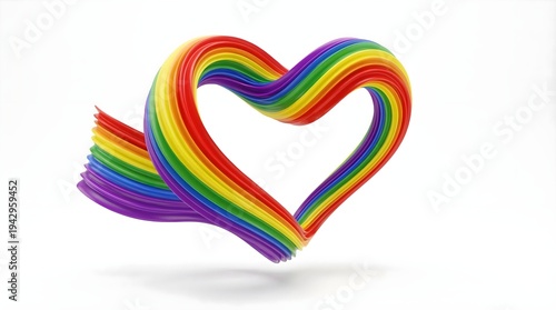 Wallpaper Mural Rainbow heart shape Torontodigital.ca