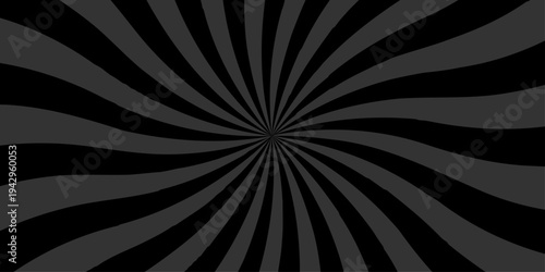 Abstract black and gray summer sun rays cosmic sunburst backdrop background. seamless retro vintage burst sunrise vector wallpaper design.