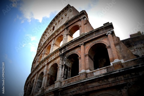 Photography colosseum in rome italy