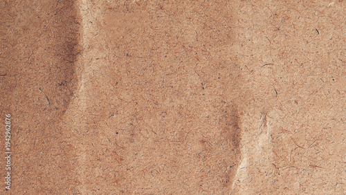Brown cardboard paper texture as background. Old paper box surface pattern. Vector illustration.