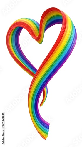 Wallpaper Mural Rainbow Heart Torontodigital.ca