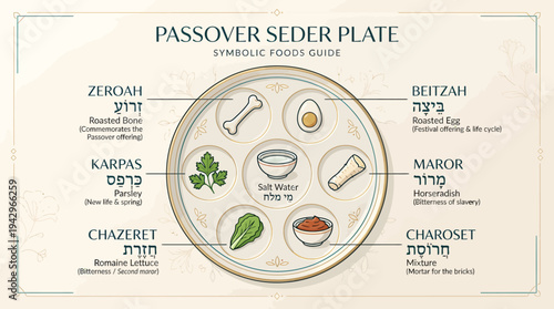 Passover Seder Plate A Guide to Symbolic Foods and Their Meanings