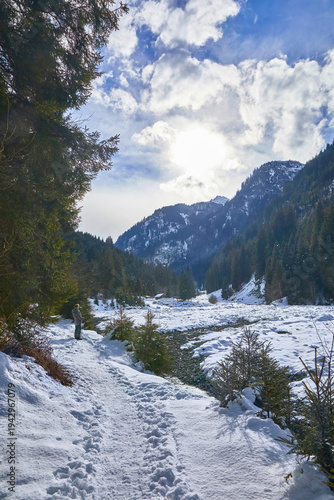 Wallpaper Mural Beautiful winter hike in the Hollersbach Valley, in the Salzburg region near Bramberg, Austria. Torontodigital.ca