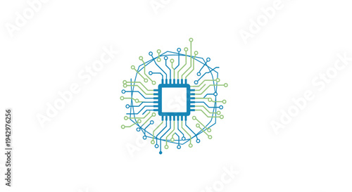 Abstract Circuit Board Technology Illustration