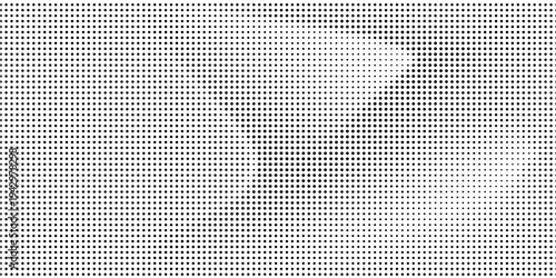 Half tone gradient. Dotted gradient, fine dot spraying and halftone dotted background seamless horizontal geometric pattern vector template set.