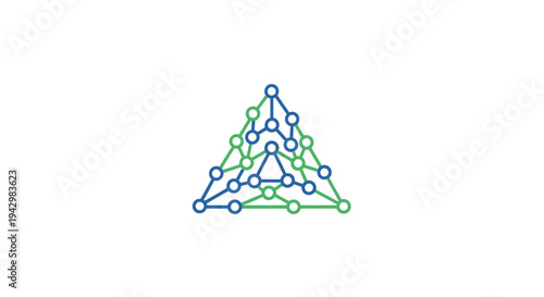Abstract Network Connection Triangle Illustration