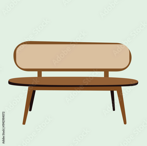 taboo wooden chair. Wooden Park Bench Icon