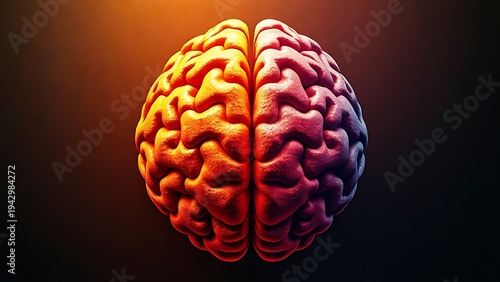 Artistic illustration of human brain halves, symbolizing duality and cognitive contrast.