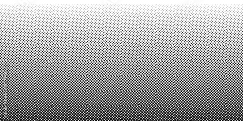 Half tone gradient. Dotted gradient, fine dot spraying and halftone dotted background seamless horizontal geometric pattern vector template set.