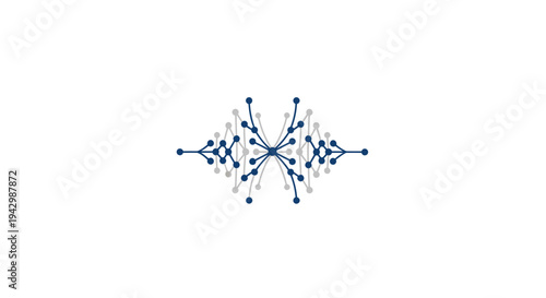 Abstract Network Connection, Digital Data Flow, Futuristic Technology