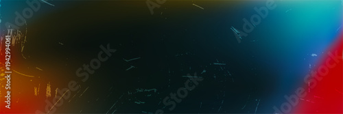 Texture displays light leaks and scratches with a rainbow lens flare and dust. It offers a vintage feel for use in retro films, designs, and creative projects.