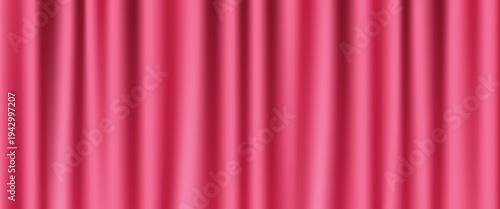 realistic curtain pink color background template vector design