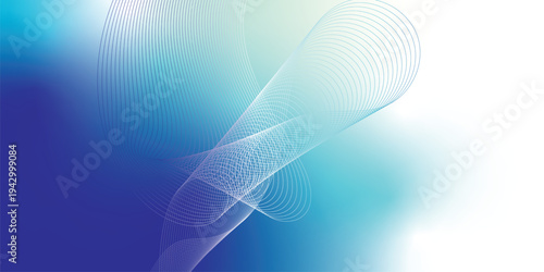 Abstract navy, white, and azure luminous waves sweeping through a dark atmospheric background with scattered glittering micro particles, modern digital tech theme, vector style.