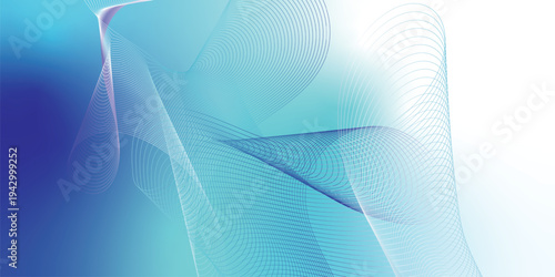 Abstract navy, white, and azure luminous waves sweeping through a dark atmospheric background with scattered glittering micro particles, modern digital tech theme, vector style.