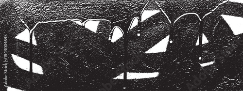 Abstract grunge background with black paint strokes and textured pattern