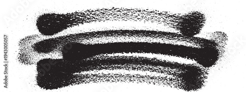 Overlapping horizontal spray paint strokes with grunge texture and drips, black artistic background for design