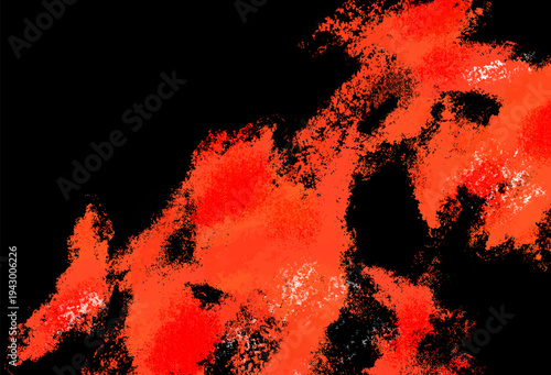 Abstract red paint splash background with grunge texture.