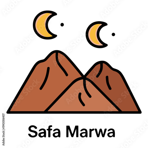 Hajj and Umrah Icons