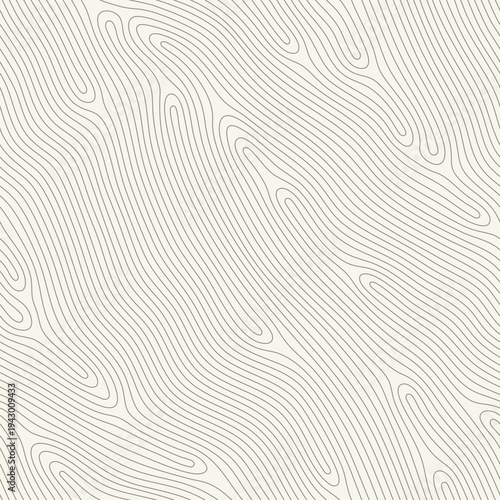 Vector seamless pattern. Modern spotted texture. Repeating abstract dotted background. Graphic beige wavy stripes. Can be used as a swatch in Adobe Illustrator.