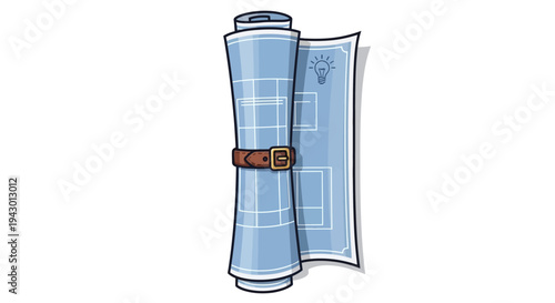 : Reusable Water Bottle or Thermos Flask Minimal Flat Vector Illustration for Hydration, Outdoor Travel, Camping and Eco Friendly Lifestyle Concept Isolated on White Background

