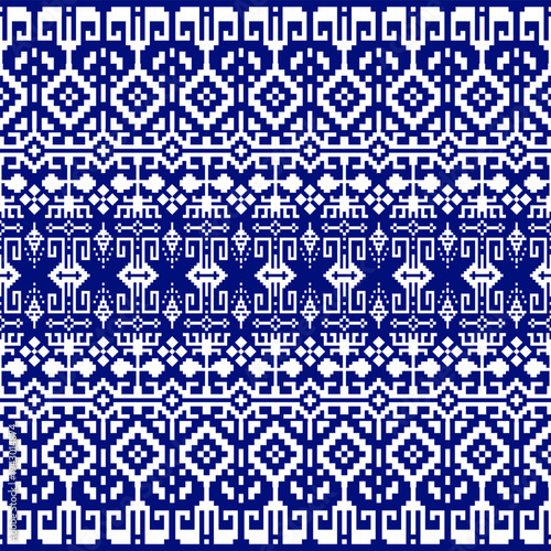 Christmas fair isle pattern design for fashion textiles, knitwear and graphics