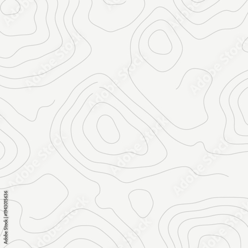 Topographic Contour Lines Pattern - Seamless Abstract Background