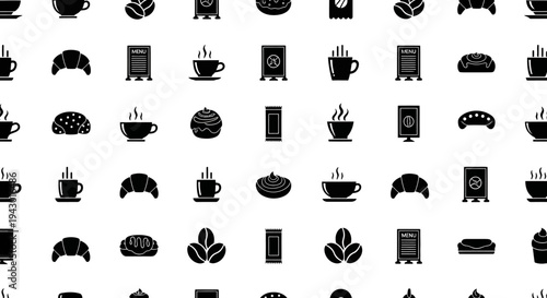 Collection of Coffee Cup Silhouette Icons.