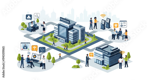 A senior male doctor wearing a white lab coat and stethoscope, looking at a tablet computer while sitting on a couch.